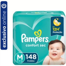 Fralda Pampers Confort Sec Jumbo M - 148 Unidades na Panvel Farmácias