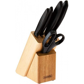 Jogo de Facas 6 Peças Tramontina Plenus Preto na Amazon