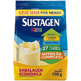 Complemento Alimentar Sustagen Kids Sabor Baunilha Sachê 700g na Amazon