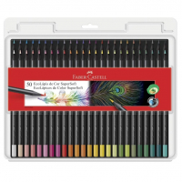 Lápis De Cor, Faber-Castell, EcoLápis Supersoft, 50 Cores na Amazon