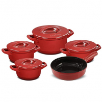 Conjunto De Panelas De Cerâmica Duo+ Smart, 5 Peças, Pomodoro, Ceraflame na Amazon