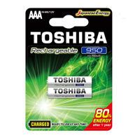 Pilha Recarregável AAA 1,2V 950mAh TNH3GAE TOSHIBA (Cartela Com 2 Unid.) na Amazon