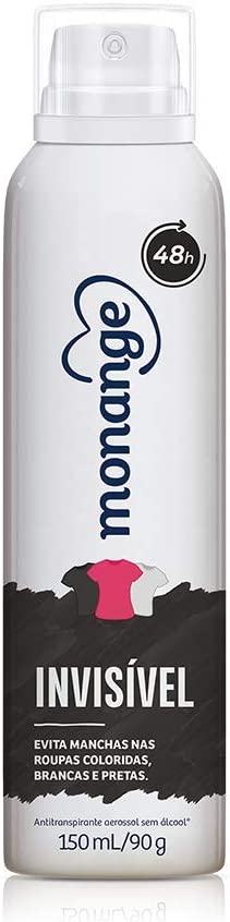 3 unidades – Desodorante Monange Anti Invisivel Aero 90g na Amazon