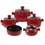 Conjunto de Panelas de Cerâmica Premiere Joy, 5 Peças, Pomodoro, Ceraflame na Amazon