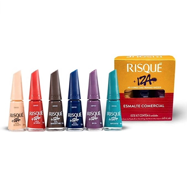 Esmalte Cremoso Coleção 6 cores Risqué + Iza, Sortido na Amazon