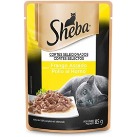Ração Úmida Para Gatos Sachê Cortes Selecionados Frango Assado Adultos 85g - Sheba na Amazon