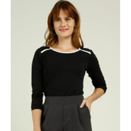Blusa Feminina Viés Manga Longa Marisa na Marisa