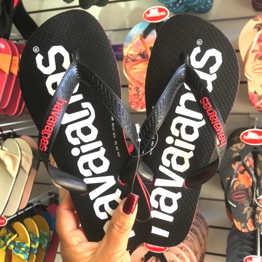Chinelo Havaianas Top Logo Mania 2 na Amazon