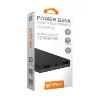 Carregador Portátil Universal12400mAh USB Geonav - Power Bank na Magazine Luiza