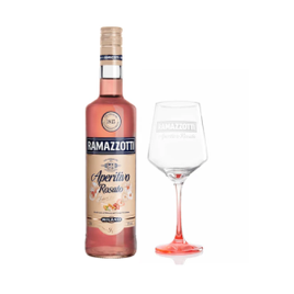Kit Aperitivo Ramazzotti Rosato 750ml  + Taça de Vidro na Casas Bahia