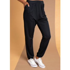Calça Aladim Preta com Bolsos Funcionais na Posthaus