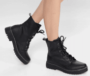 Bota Coturno Look Fashion Liso Feminino – Preto na Zattini