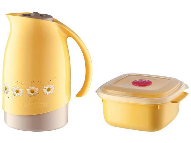 Bule de Chá e Café Térmico Amarelo com Pote 480ml – Sanremo Cuidar – Magazine na Magazine Luiza
