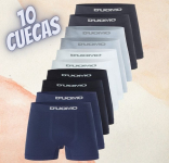 Kit 10 Cuecas Boxer Microfibra, Duomo, Masculino na Amazon