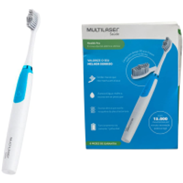 Escova Dental Elétrica Multilaser Vibratória Health Pro - HC102 na Amazon