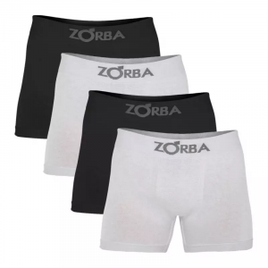 Kit com 4 Cuecas Boxer sem Costura Algodão Zorba na Shopee
