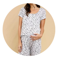 Pijama Feminino Gestante Estampa Estrelas Marisa na Marisa