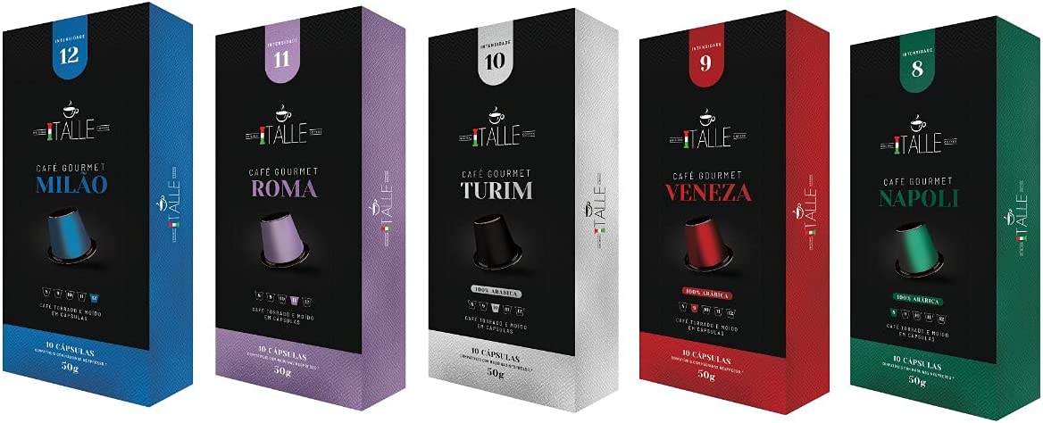 Cápsulas de Café Nespresso Compatível Café Italle – 50 Unidades na Amazon