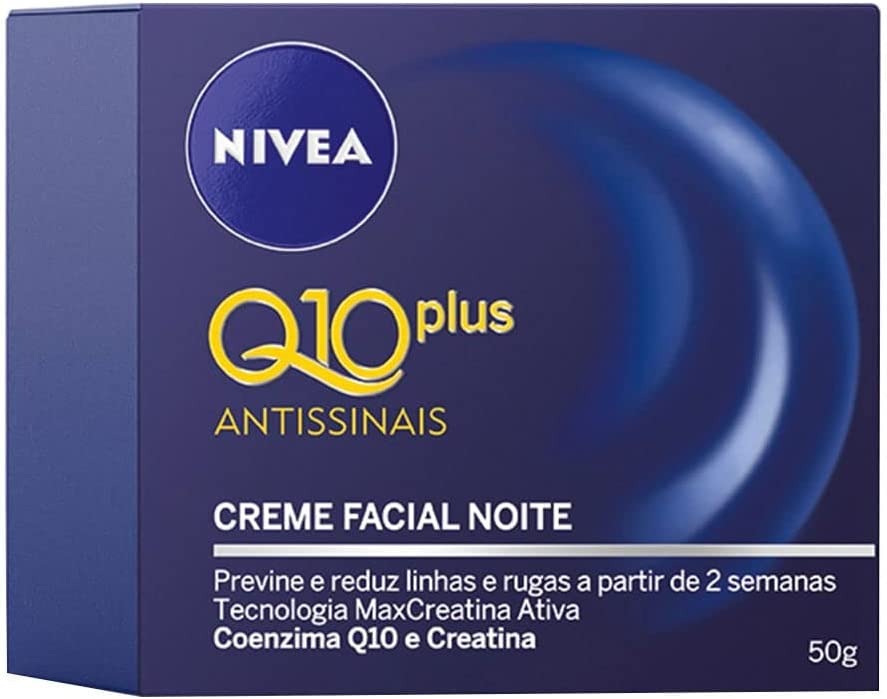 NIVEA Creme Facial Antissinais Noite Q10 Power Plus 50ml na Amazon