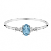Anel Prata Topázio Sky E Topázios Incolores na Vivara