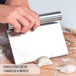 Mimo Style Espátula Prática Para Confeitar, Raspar, Cortar, Organizar, Dividir Massas, Com Régua Medidora de 15 cm, Resistente à Temperatura, Produto Leve e de Fácil Manuseio, Material de Inox Durável na Amazon