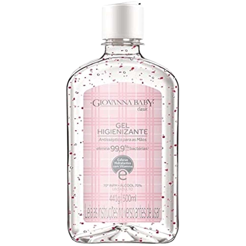 2 Unidades – Álcool Gel Giovanna Baby – 500ml na Amazon