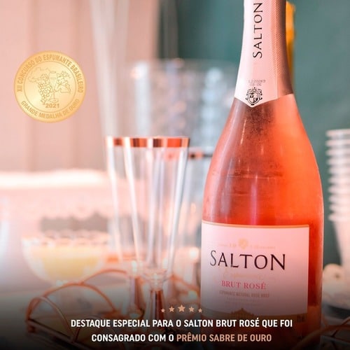 Espumante, Salton, Brut Rose, 750 ml na Amazon
