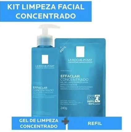 La Roche-Posay Effaclar Concentrado Kit – Gel de Limpeza Facial + Refil na Magazine Luiza