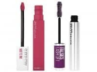 Batom Líquido Matte Maybelline Savant – 5ml + Máscara para Cílios à Prova de Água Preto na Magazine Luiza