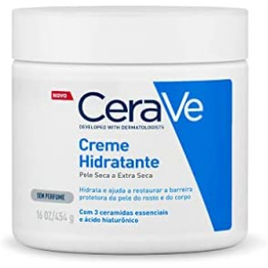 Creme Hidratante Corporal com textura Cremosa e Ácido Hialurônico 454g - CeraVe na Amazon