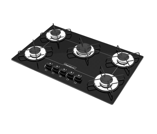 Cooktop 5 Bocas Chamalux GLP Preto 57 Bivolt na Carrefour