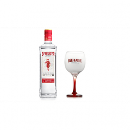 Kit Gin Beefeater Dry 750ml + Taça de Vidro 550ml na Ponto