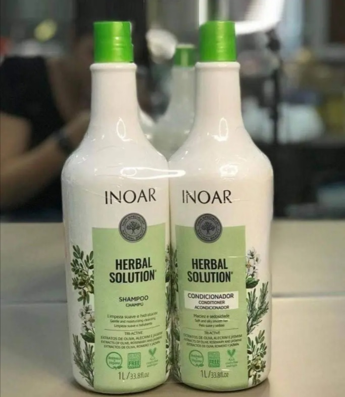 Inoar Herbal Solution Kit Shampoo e Condicionador Suave 1 Litro na Amazon