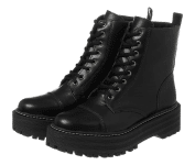 Coturno Amorelle Plataforma Sintético Preto Tratorado CORE na Dafiti