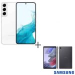 Samsung Galaxy S22 Branco 256GB + Tablet Samsung Galaxy A7 Lite Grafite 64GB na Fastshop