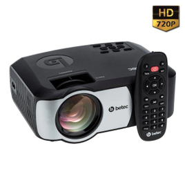 Mini Projetor Portatil Led Betec BT920 2400 Lumens HD Nativo HDMI VGA AV SD e USB na Casas Bahia