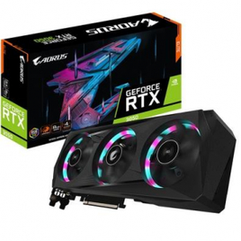 Placa de Vídeo Gigabyte NVIDIA GeForce RTX 3050 Elite 8G RGB 8GB GDDR6 LHR DLSS Ray Tracing - GV-N3050AORUS E-8GD na KaBuM!
