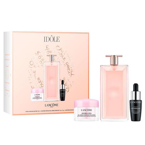Kit Namorados Lancôme Idôle Perfume Feminino Coffret Idôle EDP 75ml + Gel Creme Hydra Zen 15ml + Gènefique 5ml na Magazine Luiza
