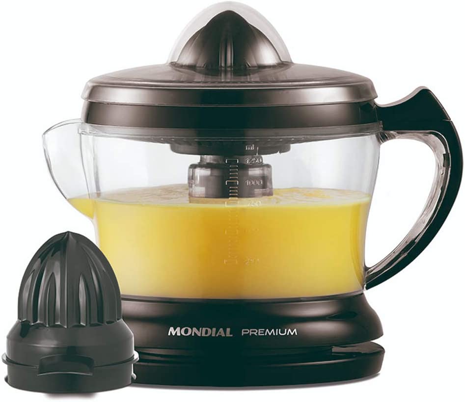 Espremedor de Frutas Mondial, Turbo Citrus Premium, 220V, Preto, 30W – E-02 na Amazon