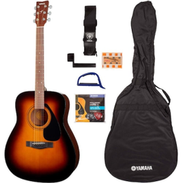 Violão Yamaha F310 Brown Sunburst Tabacco Com Kit Acessórios na Casas Bahia