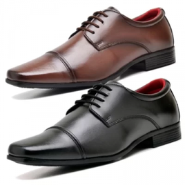 2 Pares Sapato Social Fashion DUBUY 807EL Preto na Dafiti