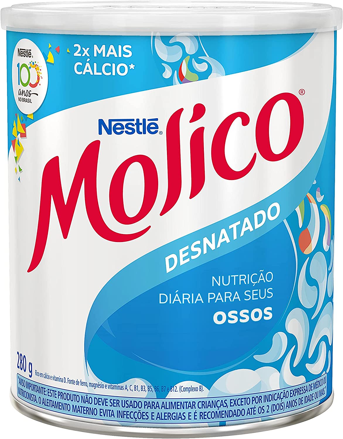 2 Unidades – Leite em Pó Desnatado Nutrição Molico 280g cada na Amazon