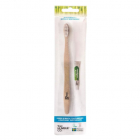 The Humble - Kit Escova De Dentes Adulto De Amido De Milho + Mini Pasta Fresh Mint 7 G na Amazon