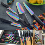 Hampton Forge HMC01A656D Conjunto de talheres de titânio arco-íris – 12 peças – Multi na Amazon