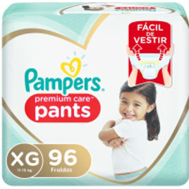 Fralda Pampers Pants Premium Care XG - 96 Unidades na Amazon