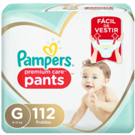 Fralda Pampers Pants Premium Care G - 112 Unidades na Amazon