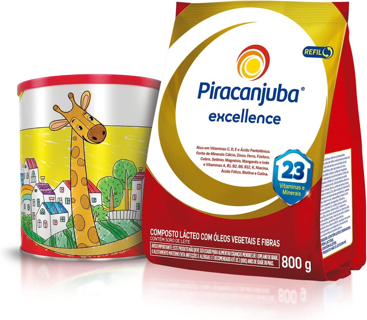Piracanjuba Composto Lacteo Excellence 800G + Lata Colecionável Sortida na Amazon