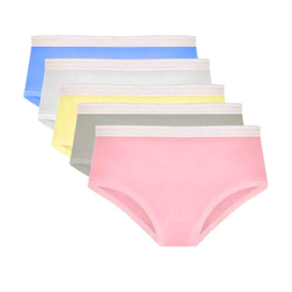 Kit com 5 Calcinhas Infantil Conforto Lisa Part.B Algodão Sortidas na Casas Bahia