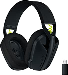 Headset Gamer Sem Fio Logitech G435 LIGHTSPEED, Conexão USB e Bluetooth, Design Leve e Confortável, Microfone Embutido, Bateria de até 18h – Compatíve na Amazon