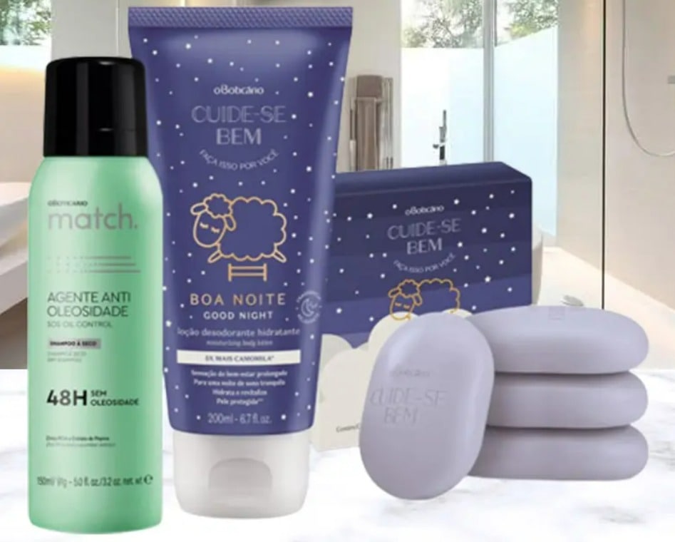 Combo Presente Dia do Amigo: Shampoo á Seco 150ml + Sabonete em Barra 80g + Loção Hidratante Corporal 200ml na oBoticário